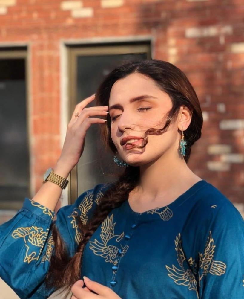 Blue 2-Piece Linen Suit for Women | Stitched Printed Shirt & Trouser Set