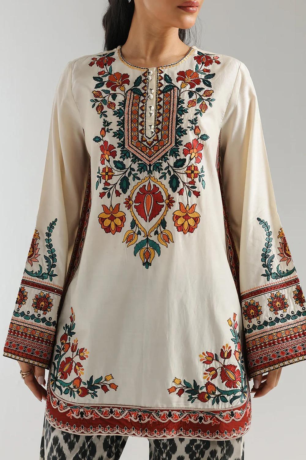 Women’s Printed Grip & Cotton Stitched 2-Piece Set – Multicolor Shirt & Trouser Collection